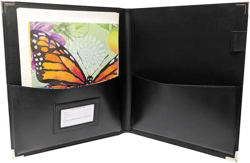 MSP Portfolio New! MSP Big Band Sheet Music Folder | 11.5" x 13.75" - Sheet Music Folios Storage Folder with Straps Closures for Band, Orchestra, Soloist, Piano - Instrument Player (MSP-240-Black) - Image 1